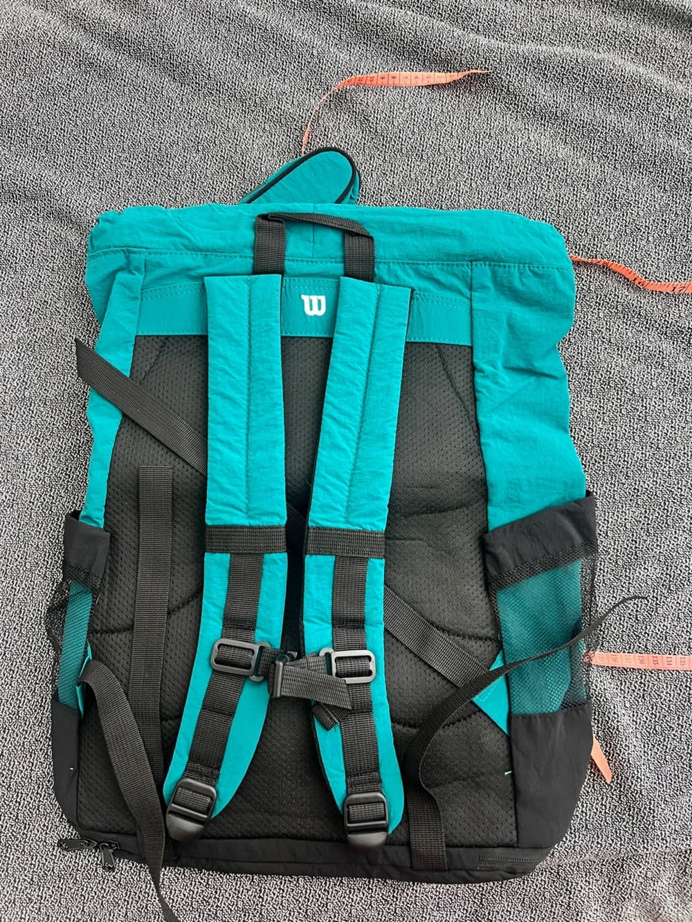 Wilson Teal and Black Backpack with Front Logo